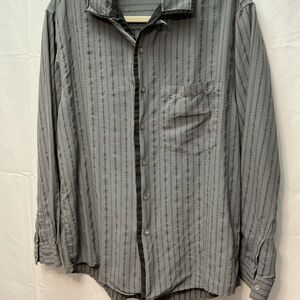 Ted Baker Gray Casual Button Down Shirt with Relaxed Fit